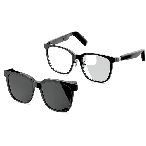 2-in-1 Smart Glasses with Bluetooth Audio & Magnetic Lenses