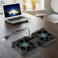 Laptop Cooling Pad with USB Fans & Foldable Portable Stand