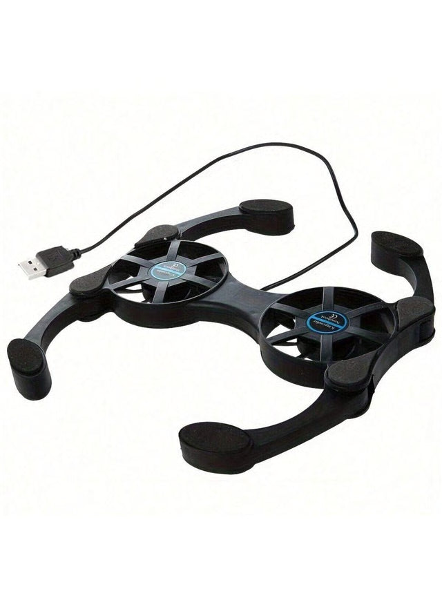 Laptop Cooling Pad with USB Fans & Foldable Portable Stand