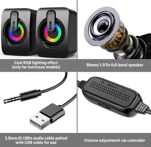 USB Desktop Computer Speakers