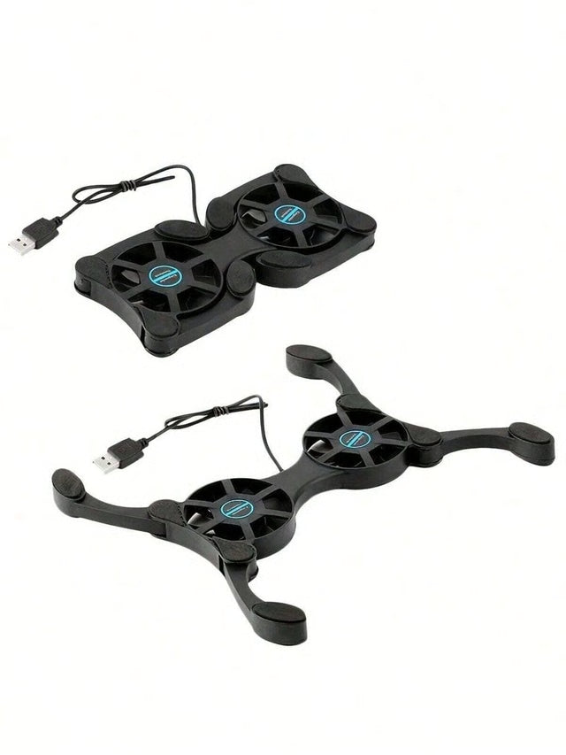 Laptop Cooling Pad with USB Fans & Foldable Portable Stand