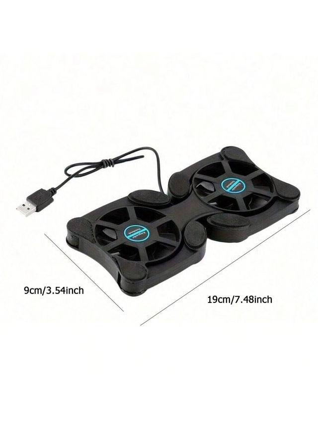 Laptop Cooling Pad with USB Fans & Foldable Portable Stand