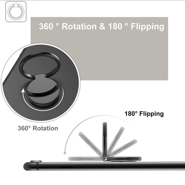 MagGrip Metal Phone Finger Ring Holder & Magnetic Phone Ring Stand for Cars